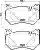 HELLA Bremsbelagsatz, Scheibenbremse 8DB 355 039-511