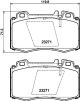 HELLA Bremsbelagsatz, Scheibenbremse 8DB 355 010-171