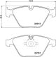 HELLA Bremsbelagsatz, Scheibenbremse 8DB 355 039-241