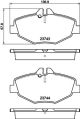 HELLA Bremsbelagsatz, Scheibenbremse 8DB 355 018-731