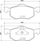 HELLA Bremsbelagsatz, Scheibenbremse 8DB 355 039-271