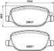HELLA Bremsbelagsatz, Scheibenbremse 8DB 355 043-931