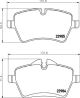 HELLA Bremsbelagsatz, Scheibenbremse 8DB 355 031-801