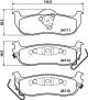 HELLA Bremsbelagsatz, Scheibenbremse 8DB 355 013-681
