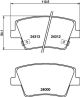 HELLA Bremsbelagsatz, Scheibenbremse 8DB 355 040-041