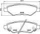 HELLA Bremsbelagsatz, Scheibenbremse 8DB 355 020-011