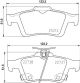 HELLA Bremsbelagsatz, Scheibenbremse 8DB 355 037-661