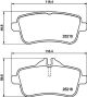 HELLA Bremsbelagsatz, Scheibenbremse 8DB 355 039-851