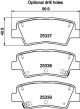 HELLA Bremsbelagsatz, Scheibenbremse 8DB 355 040-171
