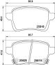 HELLA Bremsbelagsatz, Scheibenbremse 8DB 355 036-431