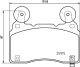 HELLA Bremsbelagsatz, Scheibenbremse 8DB 355 039-481