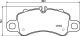 HELLA Bremsbelagsatz, Scheibenbremse 8DB 355 025-601