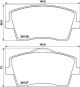 HELLA Bremsbelagsatz, Scheibenbremse 8DB 355 039-001