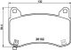 HELLA Bremsbelagsatz, Scheibenbremse 8DB 355 040-901