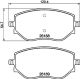 HELLA Bremsbelagsatz, Scheibenbremse 8DB 355 040-541