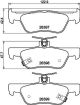 HELLA Bremsbelagsatz, Scheibenbremse 8DB 355 043-091