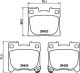 HELLA Bremsbelagsatz, Scheibenbremse 8DB 355 041-081