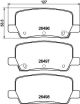 HELLA Bremsbelagsatz, Scheibenbremse 8DB 355 042-701
