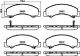 HELLA Bremsbelagsatz, Scheibenbremse 8DB 355 040-791