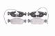 HELLA Bremsbelagsatz, Scheibenbremse 8DB 355 007-711