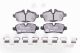 HELLA Bremsbelagsatz, Scheibenbremse 8DB 355 013-661