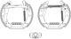HELLA Bremsbackensatz 8DB 355 003-741