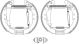HELLA Bremsbackensatz 8DB 355 005-201