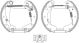 HELLA Bremsbackensatz 8DB 355 004-201