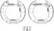 HELLA Bremsbackensatz 8DB 355 005-041