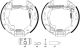 HELLA Bremsbackensatz 8DB 355 004-741