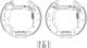 HELLA Bremsbackensatz 8DB 355 005-121