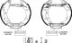 HELLA Bremsbackensatz 8DB 355 022-511