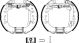 HELLA Bremsbackensatz 8DB 355 022-451