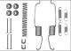 HELLA Zubehörsatz, Bremsbacken 8DZ 355 206-091