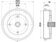 HELLA Bremstrommel 8DT 355 301-671