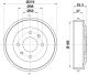 HELLA Bremstrommel 8DT 355 301-961