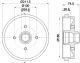 HELLA Bremstrommel 8DT 355 301-631