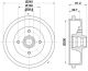 HELLA Bremstrommel 8DT 355 301-701
