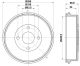 HELLA Bremstrommel 8DT 355 300-181