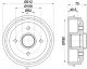 HELLA Bremstrommel 8DT 355 301-311