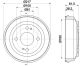HELLA Bremstrommel 8DT 355 302-051