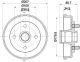 HELLA Bremstrommel 8DT 355 302-061