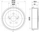 HELLA Bremstrommel 8DT 355 301-321