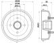 HELLA Bremstrommel 8DT 355 301-361