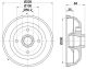 HELLA Bremstrommel 8DT 355 301-551