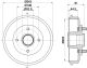 HELLA Bremstrommel 8DT 355 300-261
