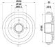 HELLA Bremstrommel 8DT 355 300-381