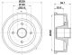HELLA Bremstrommel 8DT 355 300-411