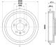HELLA Bremstrommel 8DT 355 300-421