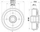 HELLA Bremstrommel 8DT 355 300-561